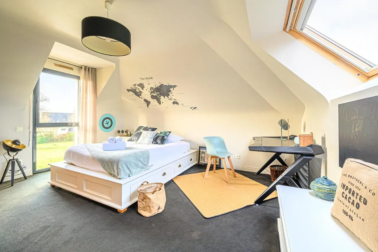Le Hameau De Bizole - Magnifique Maison Contemporaine Avec Piscine Chauffee Saint-Nolff 0*,  Franciaország